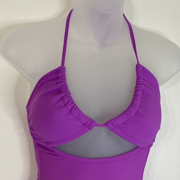 Xhilaration Purple Women Swim One Piece - Picture 2 of 11